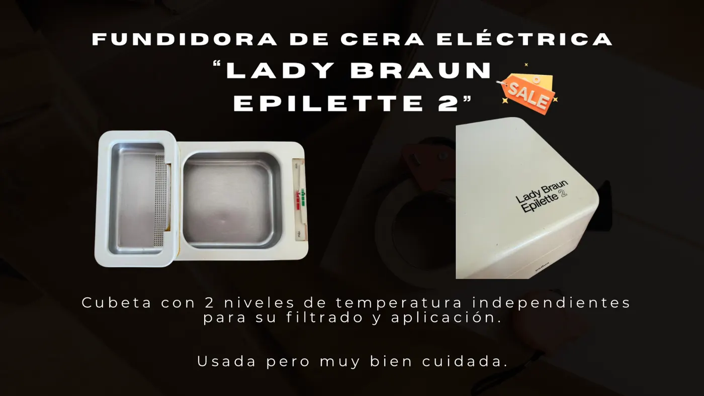 Fundidora de cera eléctrica “LADY BRAUN EPILETTE 2”