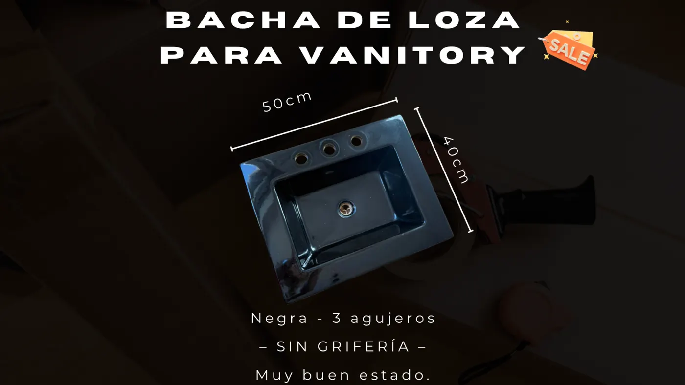 Bacha de loza para vanitory