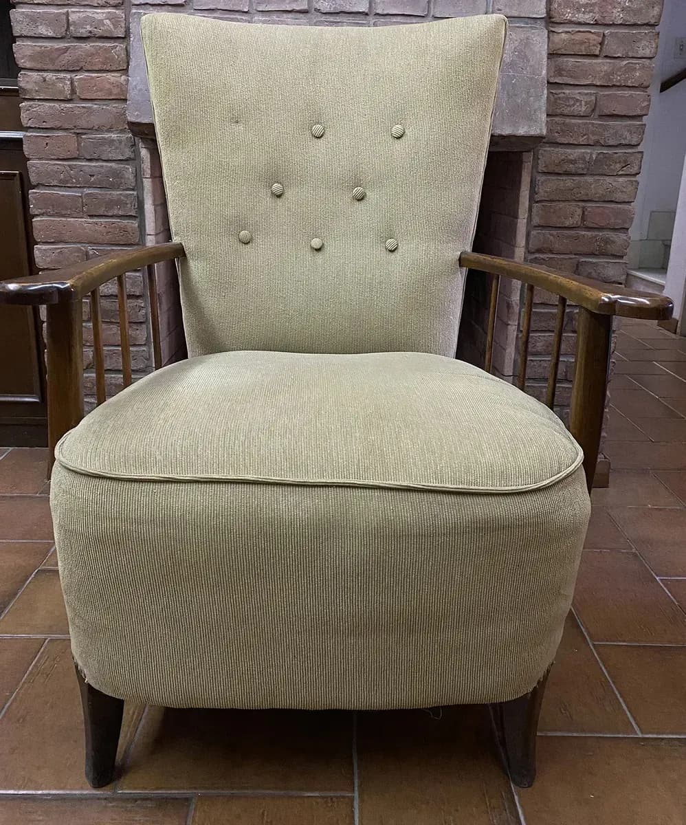 Sillón Clásico madera estilo Luis XV