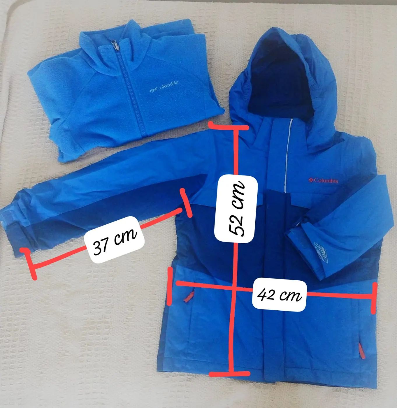 CAMPERA COLUMBIA DESMONTABLE (2 camperas en 1) NENE