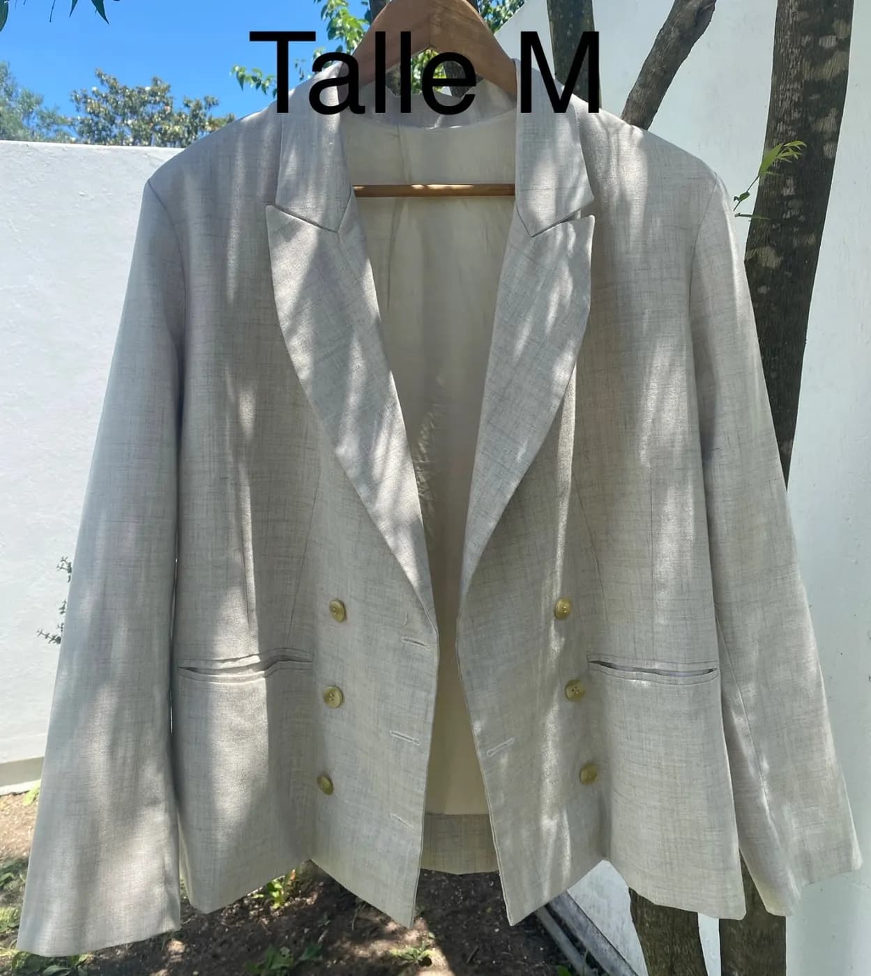 Blazer/saco de lino talle M