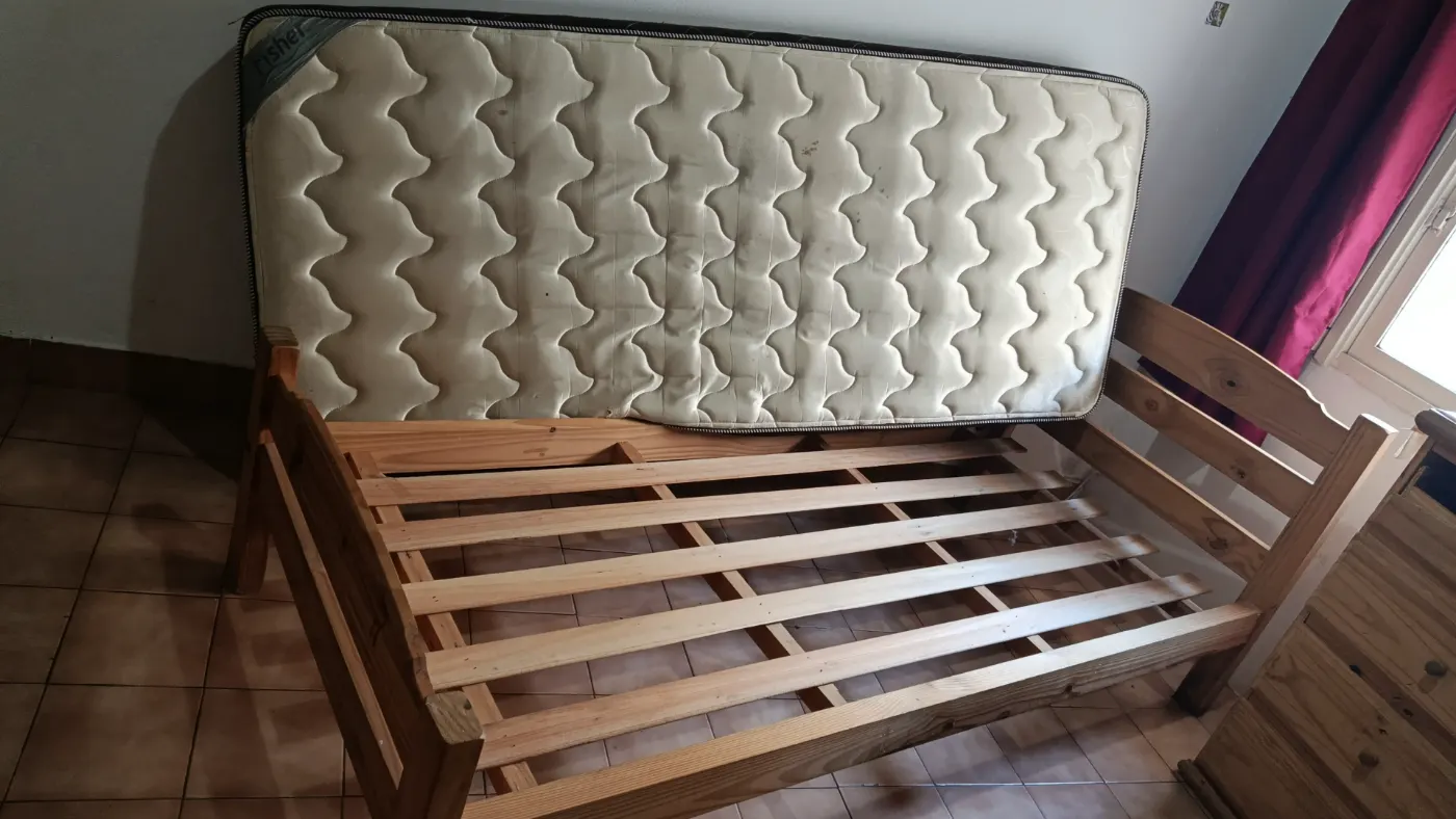 CAMA + COLCHON 1 PLAZA