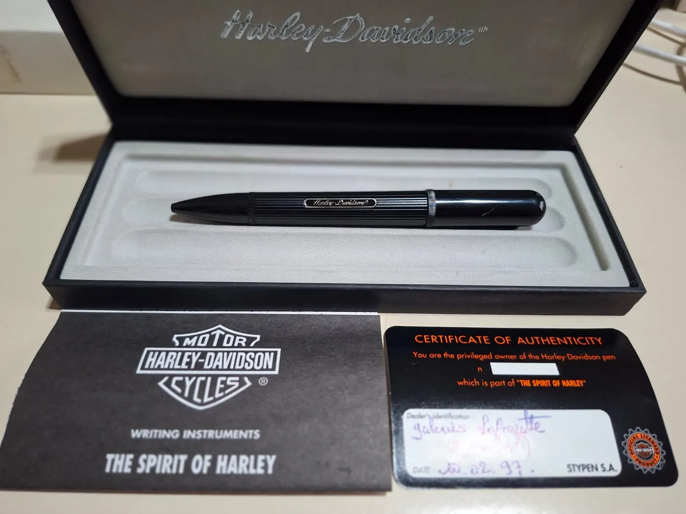 Lapicera Harley-Davidson Spirit Roller Noir