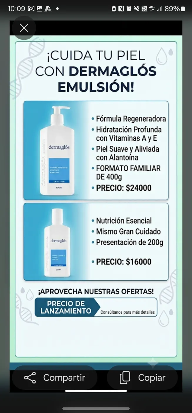 Emulsión Dermaglos