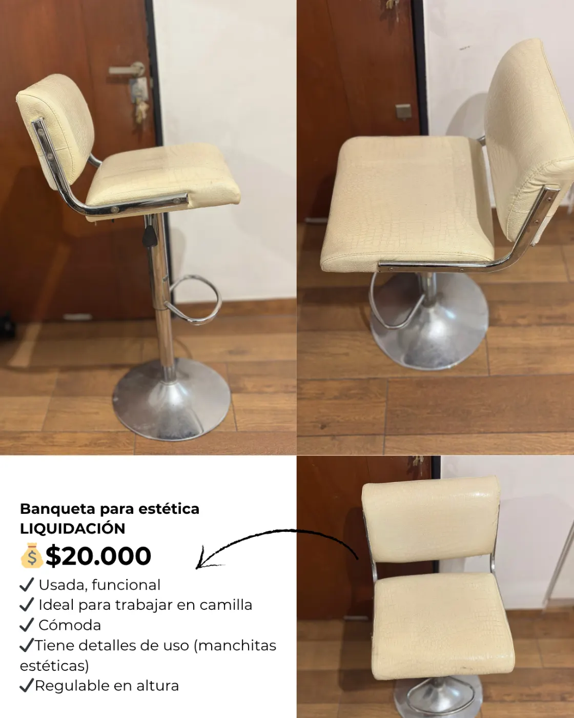 Liquidación Banqueta Regulable