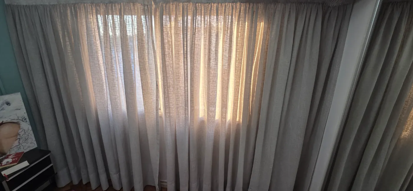 Cortinas para ventanas de 3 metros en total