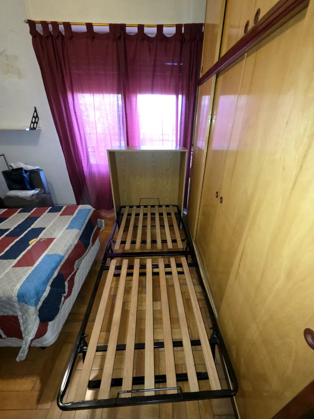 Mueble Cama Rebatible 1 Plaza (Catre Plegable) Impecable"