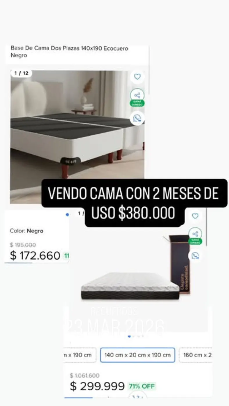 Cama de dos plazas