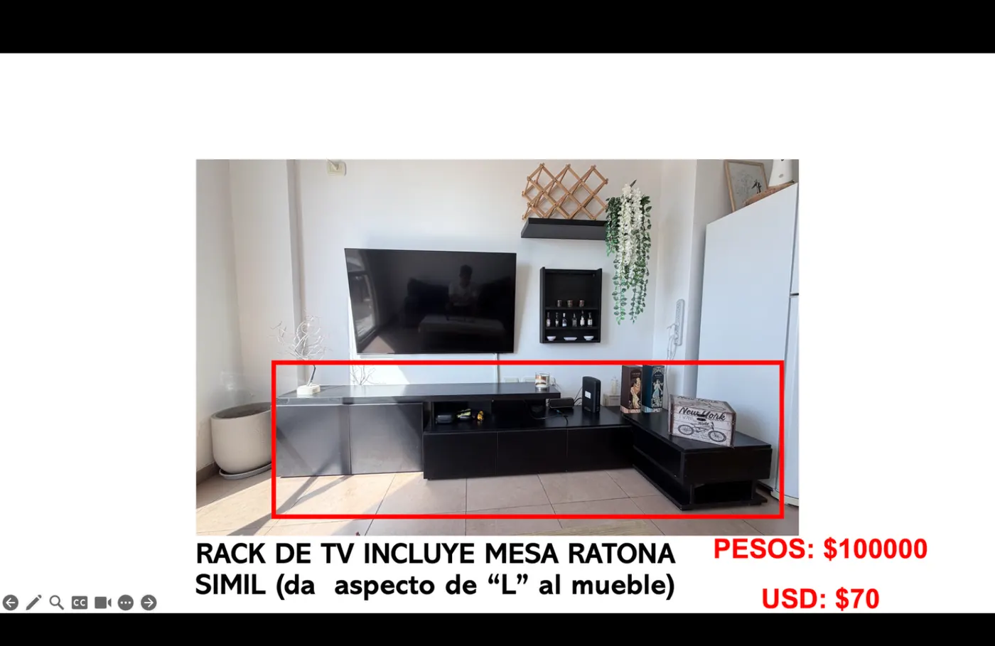 RACK TV + mesa ratona