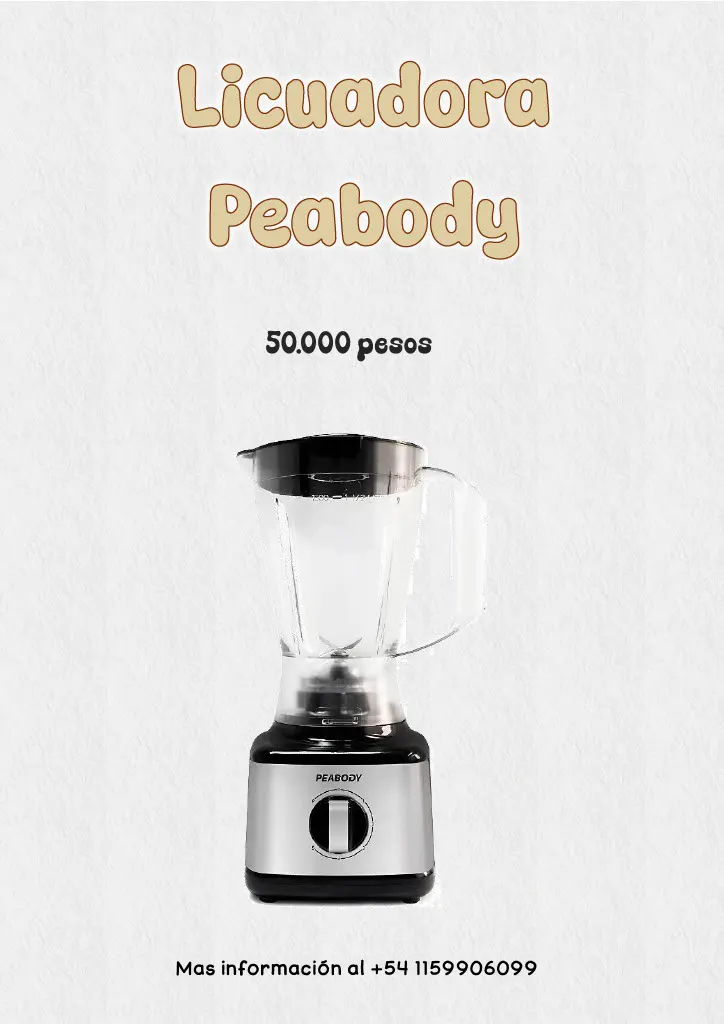 Licuadora peabody