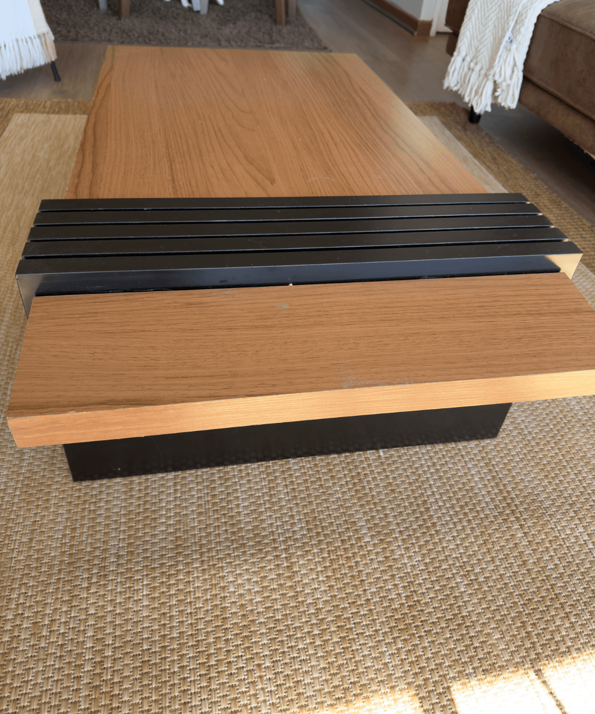 Mesa de centro Praga Freijo-Pretto 107x60x33 cm