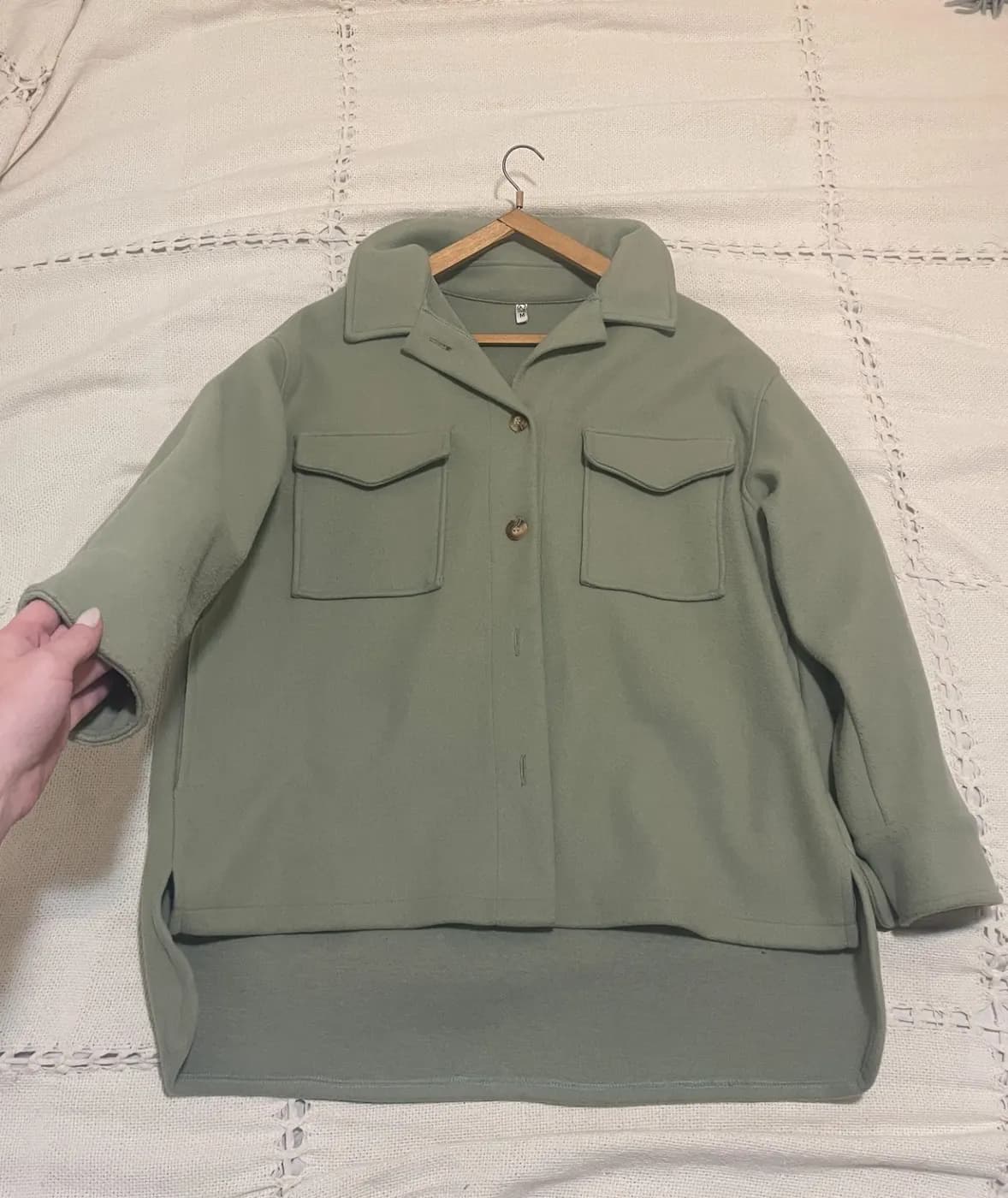 Camisaco de paño verde