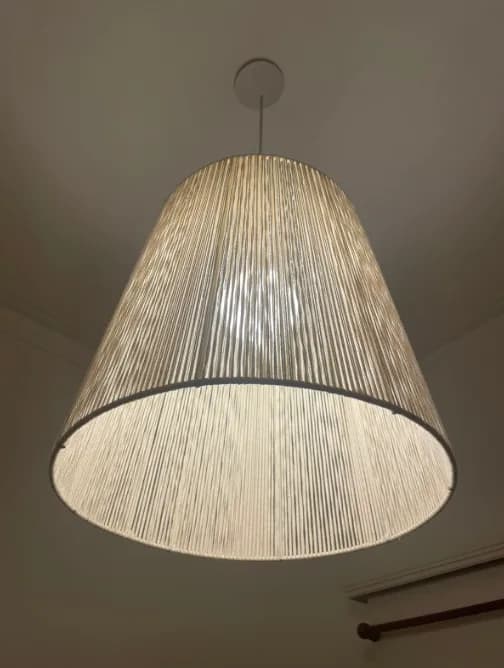 Lampara Colgante Hilo Natural