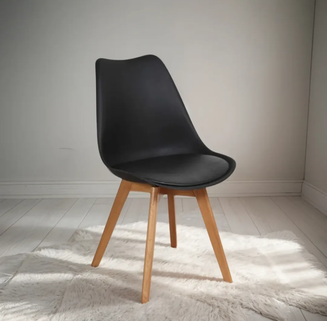 Silla tullip nórdica negra