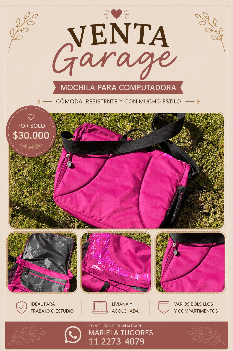 Bolso para computadora