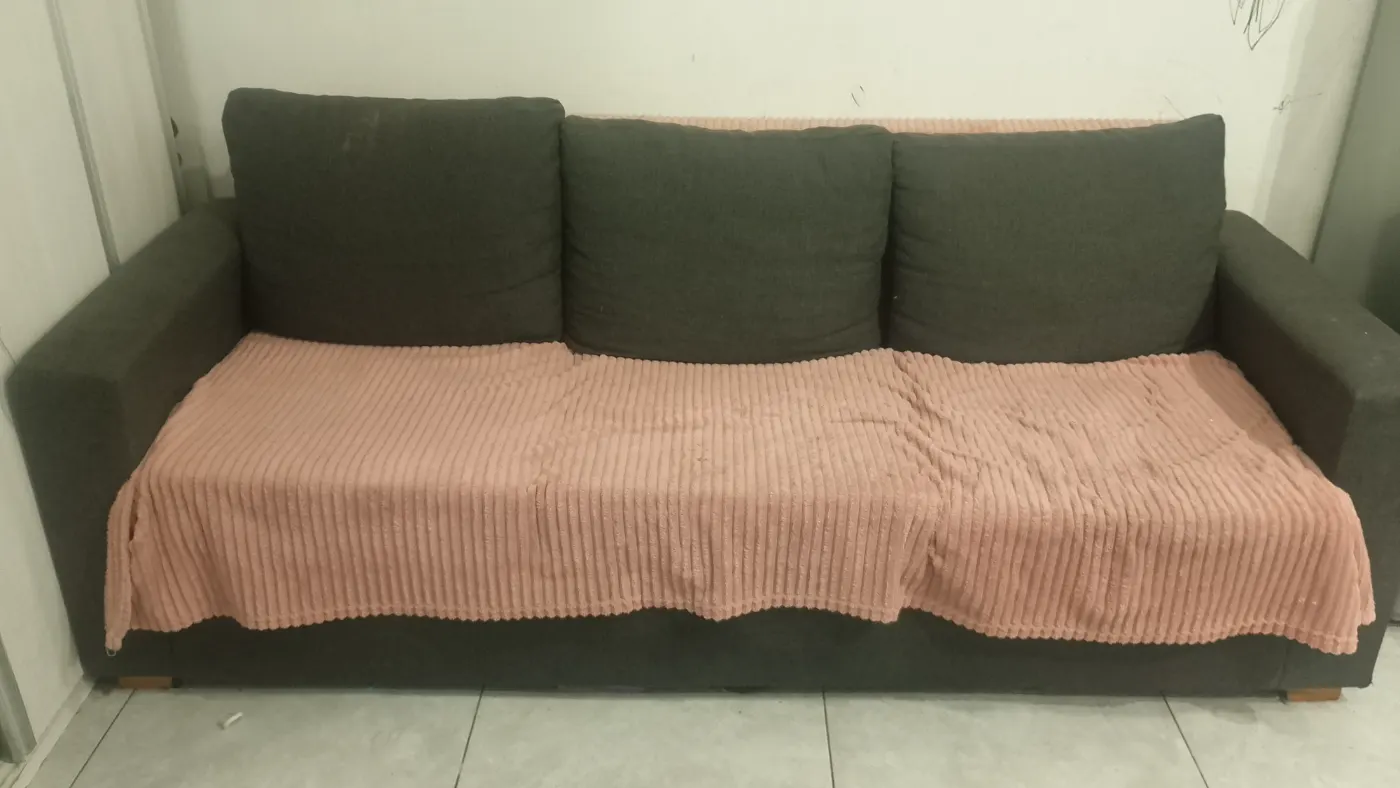 Sillón de 3 cuerpos gris Usado