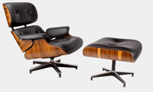 Sillón Miller Poltrona Eames Cuero Legítimo