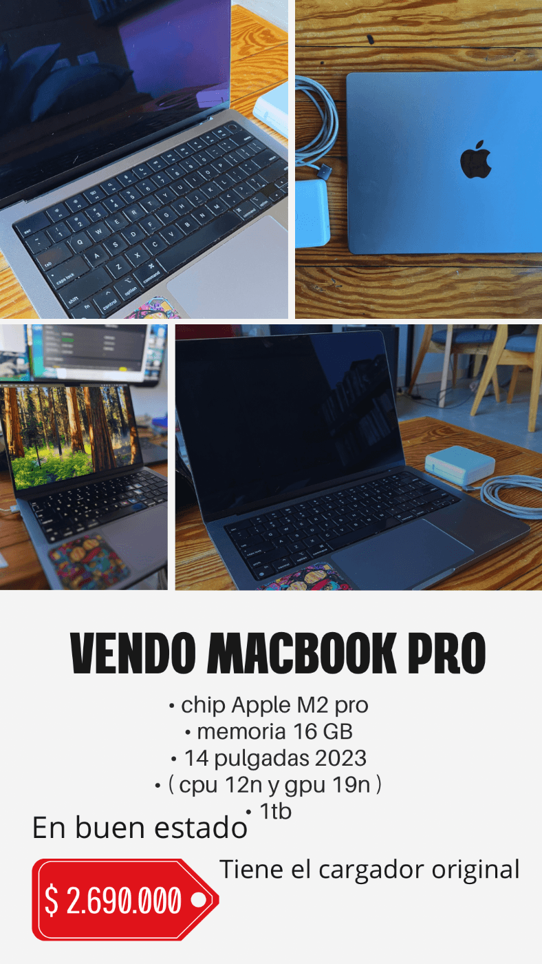 VENDO MACBOOK PRO 14