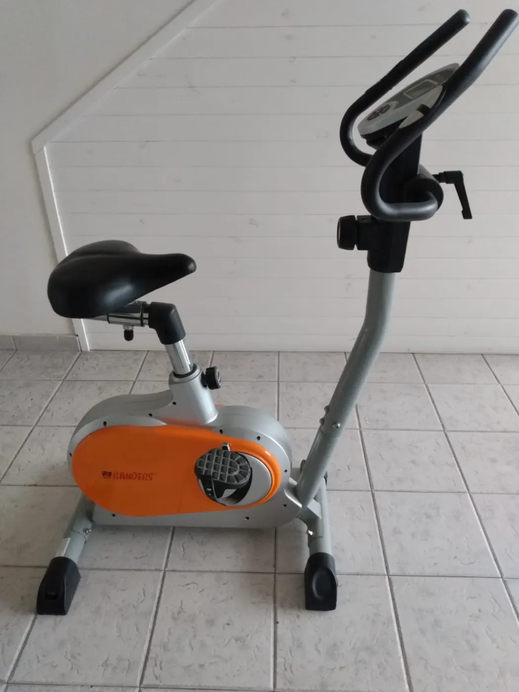 Bicicleta Fija Randers Arg-350hp Color Plata Y Naranja