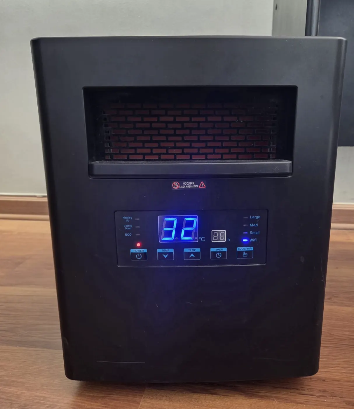Estufa infrarroja 2 en 1 Thor Green 1500 Wifi