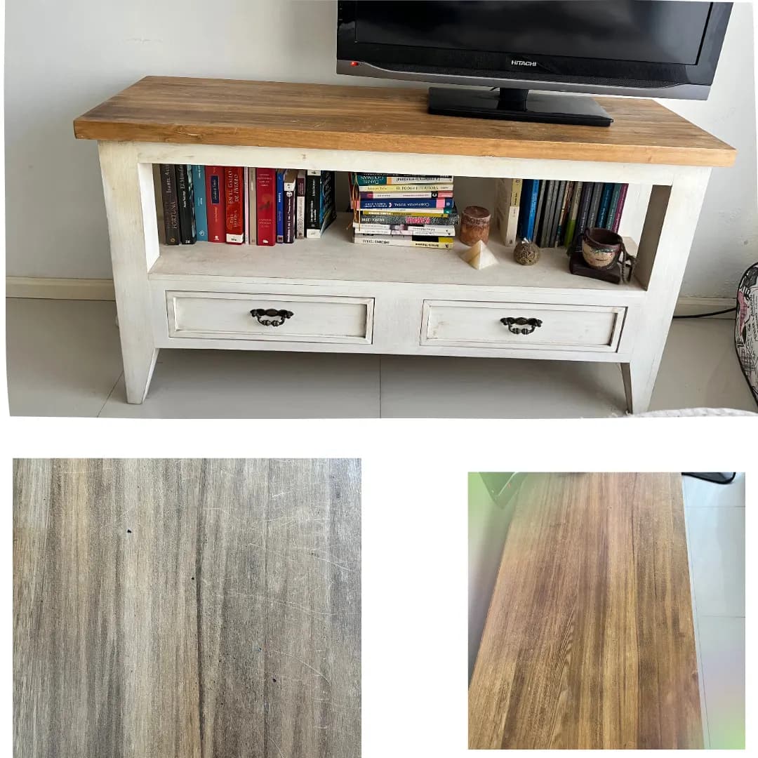 Mueble de TV / Rack Rústico de Madera